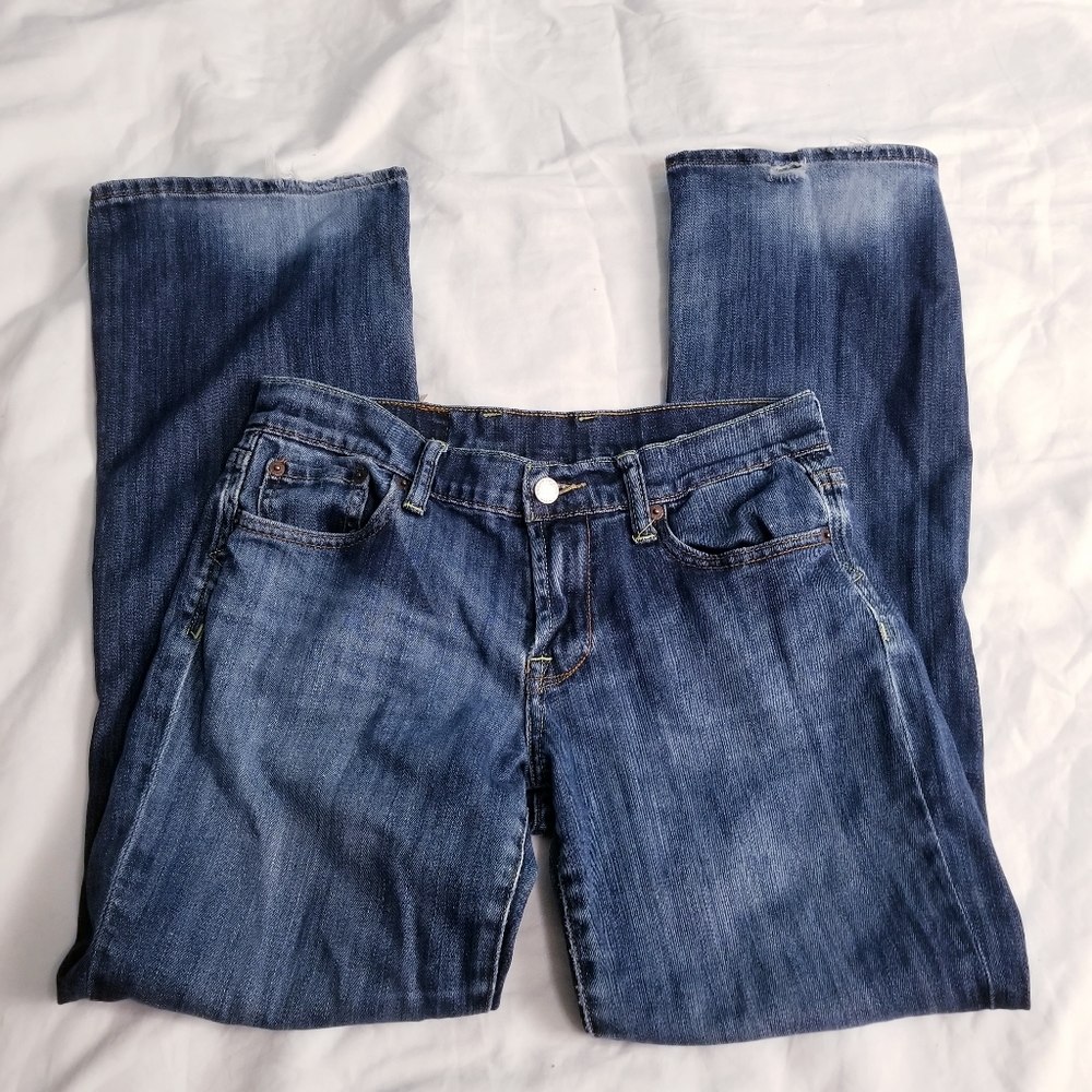 Lucky Sweet N Low Jeans Distressed 4 / 27 Short inseam